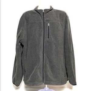 Foundry Mens Grey Zipup Fleece Jacket 
